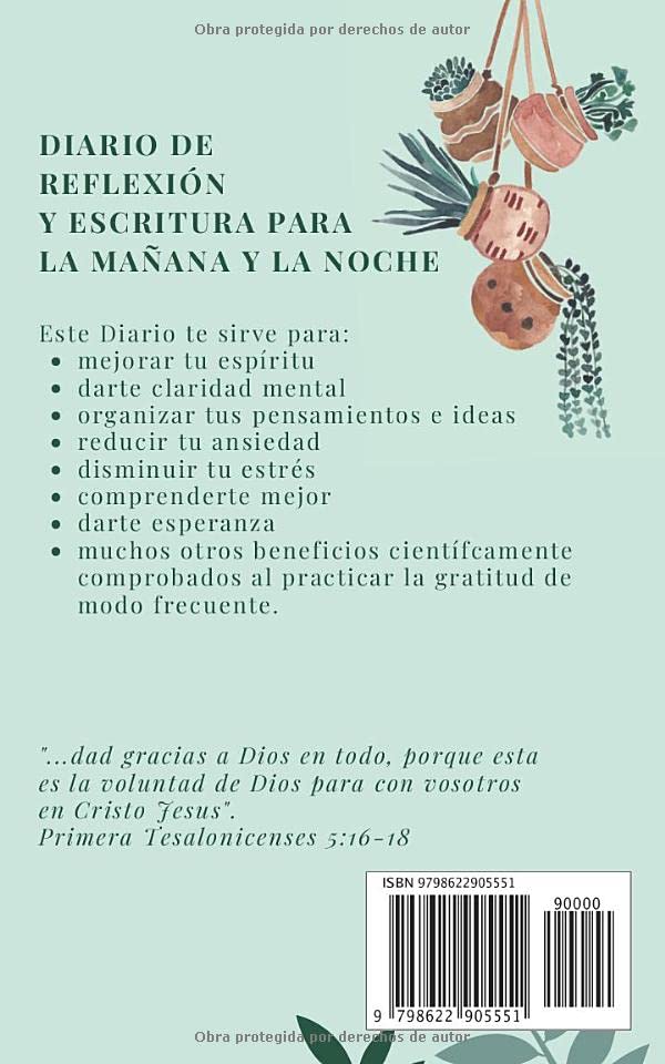 DIARIO DE GRATITUD ( Diario de 90 días con versículos bíblicos)